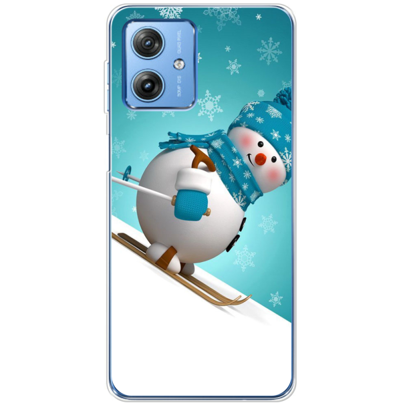 Чехол BoxFace Motorola G54 5G Skier Snowman