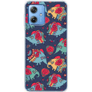 Чехол BoxFace Motorola G54 5G Flying Elephants