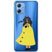 Прозрачный чехол BoxFace Motorola G54 5G Just a Girl