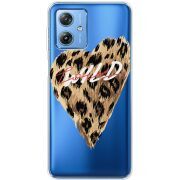 Прозрачный чехол BoxFace Motorola G54 5G Wild Love