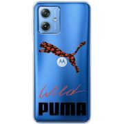 Прозрачный чехол BoxFace Motorola G54 5G Wild Cat