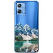 Прозрачный чехол BoxFace Motorola G54 5G Blue Mountain