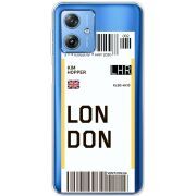 Прозрачный чехол BoxFace Motorola G54 5G Ticket London