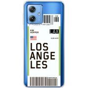 Прозрачный чехол BoxFace Motorola G54 5G Ticket Los Angeles