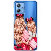 Прозрачный чехол BoxFace Motorola G54 5G Mouse Girls