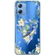 Прозрачный чехол BoxFace Motorola G54 5G Spring Bird