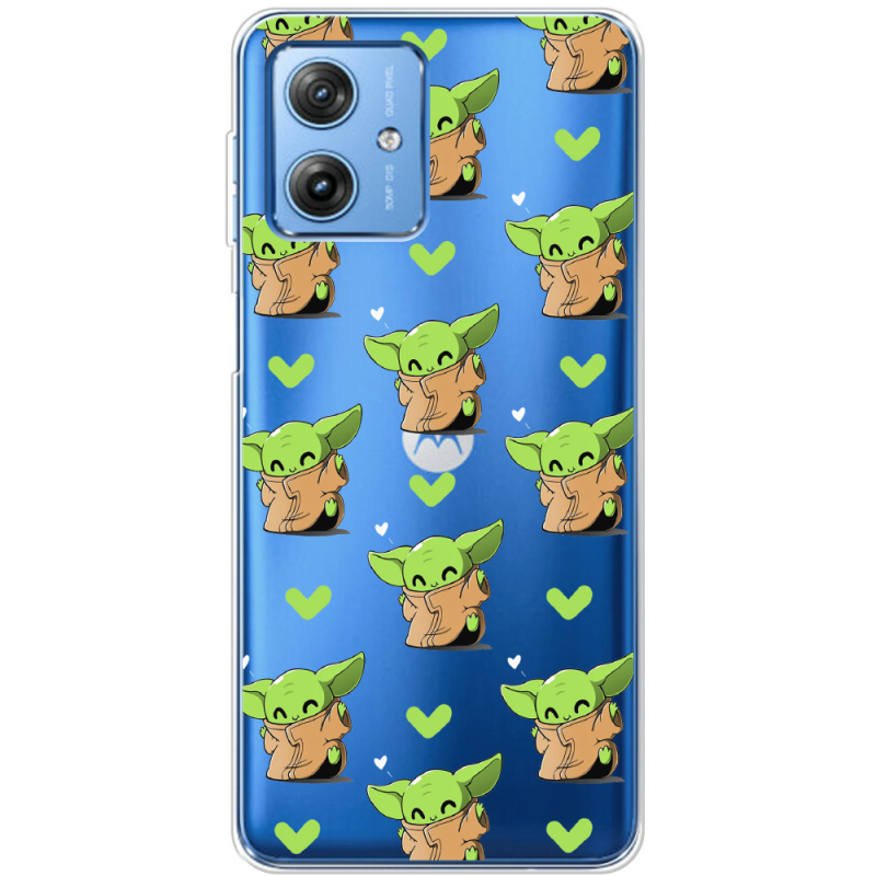 Прозрачный чехол BoxFace Motorola G54 5G Pattern Baby Yoda