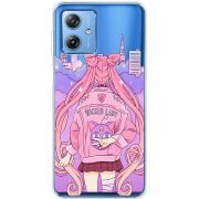 Прозрачный чехол BoxFace Motorola G54 5G Wiked Lady