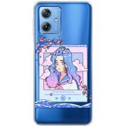 Прозрачный чехол BoxFace Motorola G54 5G The Sakuras Will Cry For You