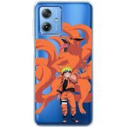 Прозрачный чехол BoxFace Motorola G54 5G Naruto and Kurama