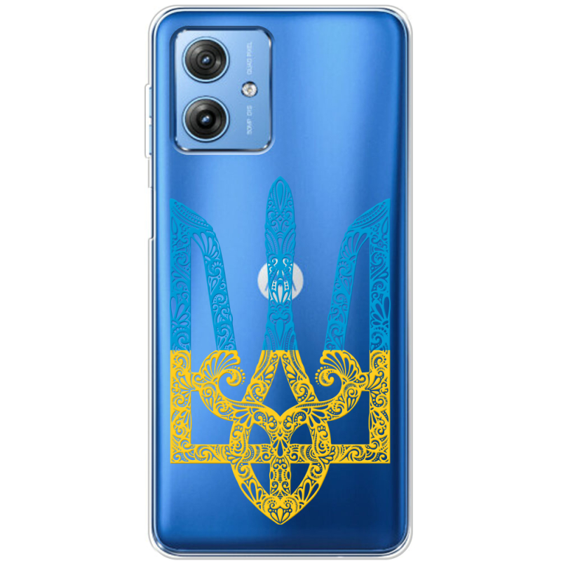 Прозрачный чехол BoxFace Motorola G54 5G Gold Trident