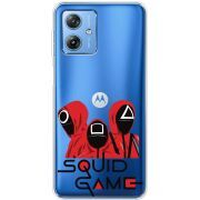 Прозрачный чехол BoxFace Motorola G54 5G siquid game люди в красном