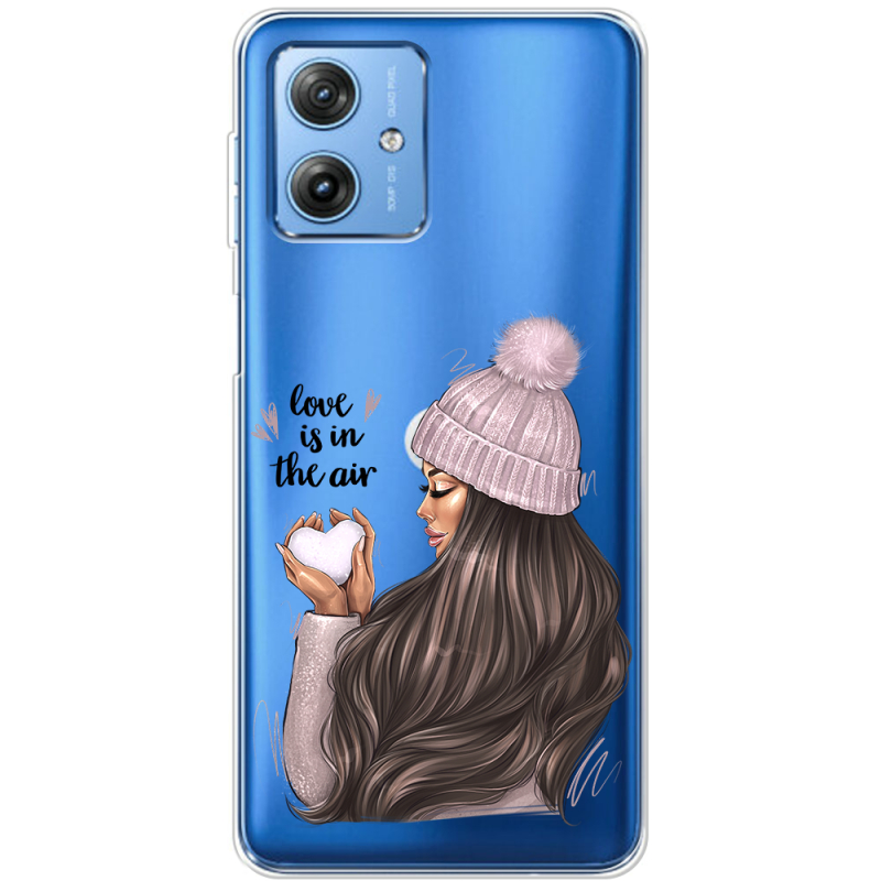 Прозрачный чехол BoxFace Motorola G54 5G love is in the air