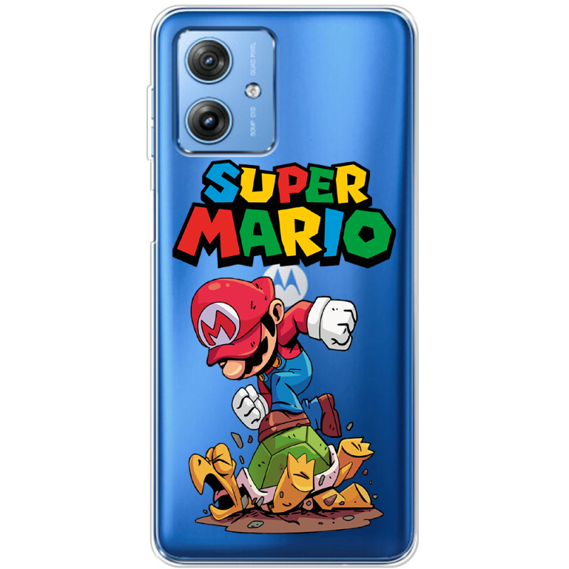 Прозрачный чехол BoxFace Motorola G54 5G Super Mario