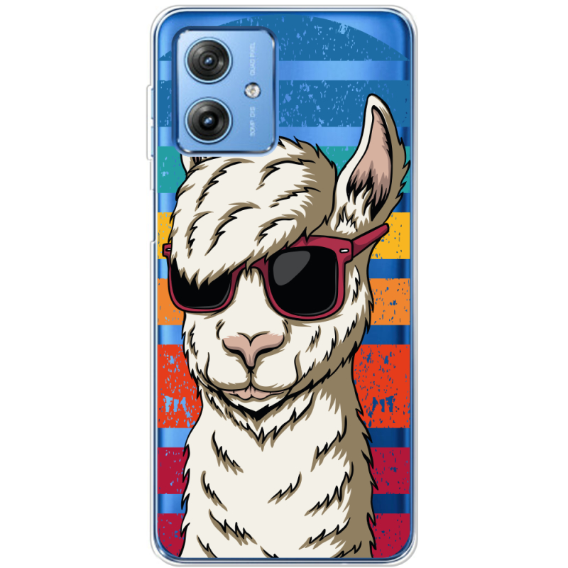 Прозрачный чехол BoxFace Motorola G54 5G Стильна Лама