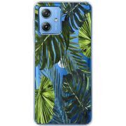 Прозрачный чехол BoxFace Motorola G54 5G Palm Tree