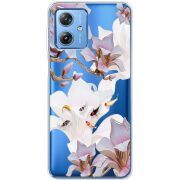 Прозрачный чехол BoxFace Motorola G54 5G Chinese Magnolia