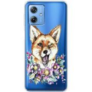 Прозрачный чехол BoxFace Motorola G54 5G Winking Fox