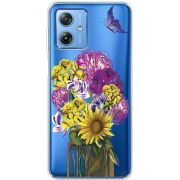 Прозрачный чехол BoxFace Motorola G54 5G My Bouquet