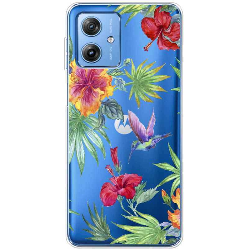 Прозрачный чехол BoxFace Motorola G54 5G Tropical