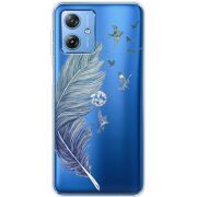 Прозрачный чехол BoxFace Motorola G54 5G Feather