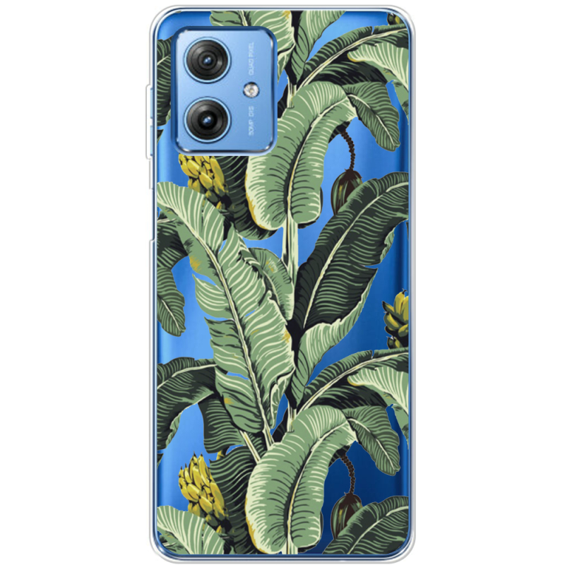 Прозрачный чехол BoxFace Motorola G54 5G Banana Leaves