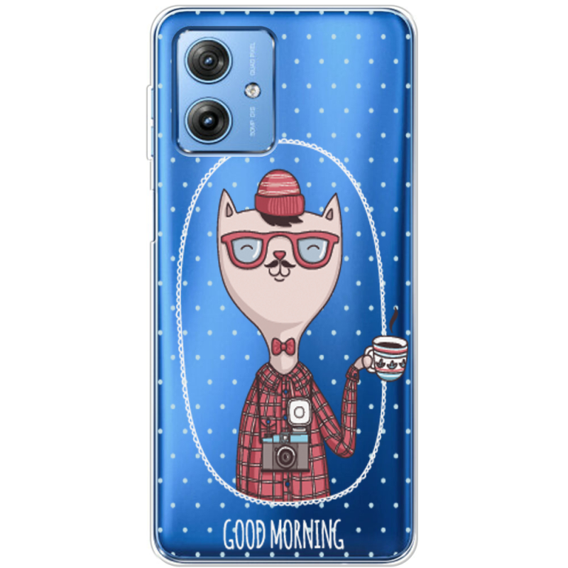 Прозрачный чехол BoxFace Motorola G54 5G Good Morning