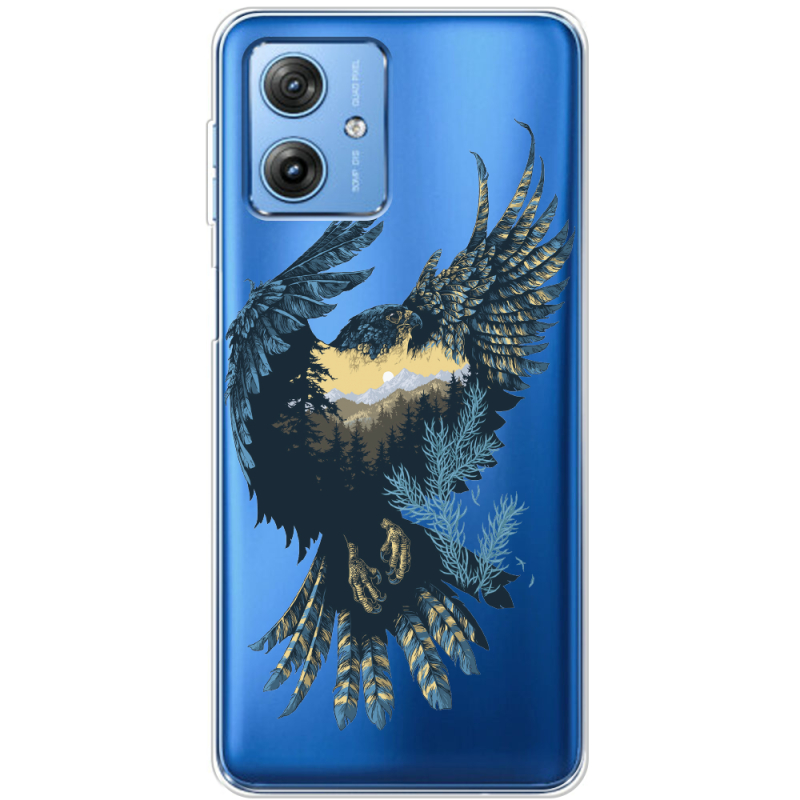 Прозрачный чехол BoxFace Motorola G54 5G Eagle