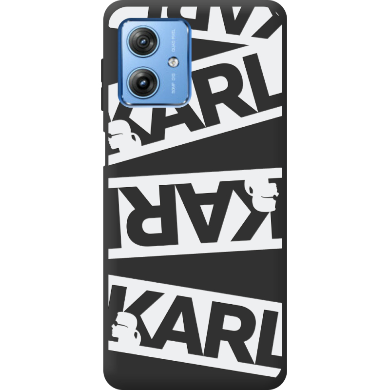 Черный чехол BoxFace Motorola G54 5G White Karl