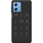 Черный чехол BoxFace Motorola G54 5G Minimalistic