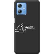 Черный чехол BoxFace Motorola G54 5G Pew Pew