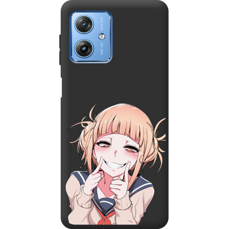 Черный чехол BoxFace Motorola G54 5G Himiko Toga Smile