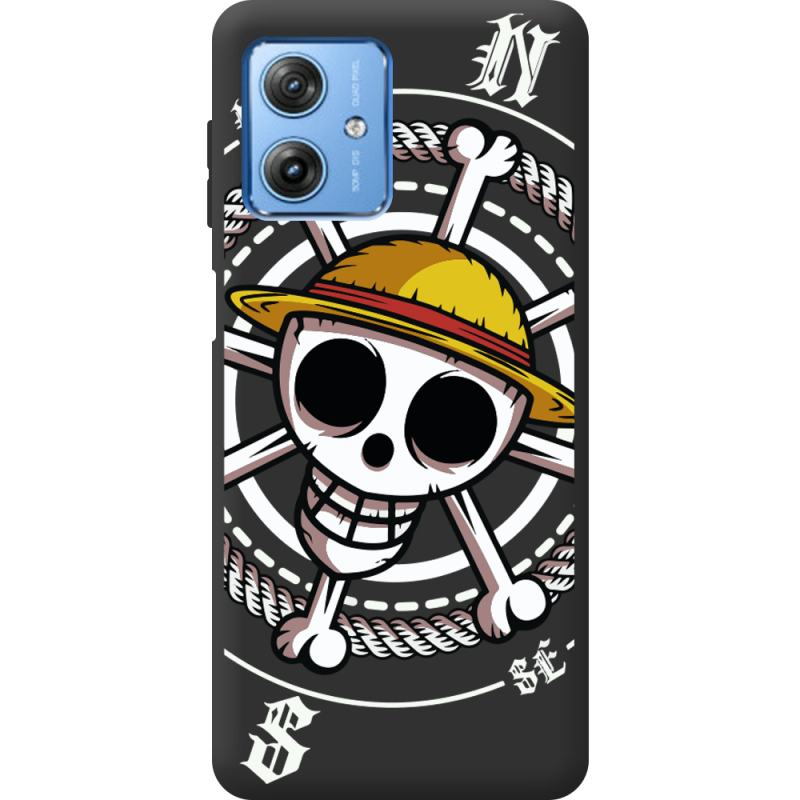 Черный чехол BoxFace Motorola G54 5G One Piece Компас