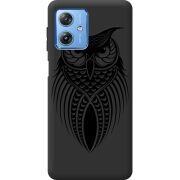 Черный чехол BoxFace Motorola G54 5G Owl