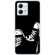 Чехол BoxFace Motorola G84 Black Sneakers