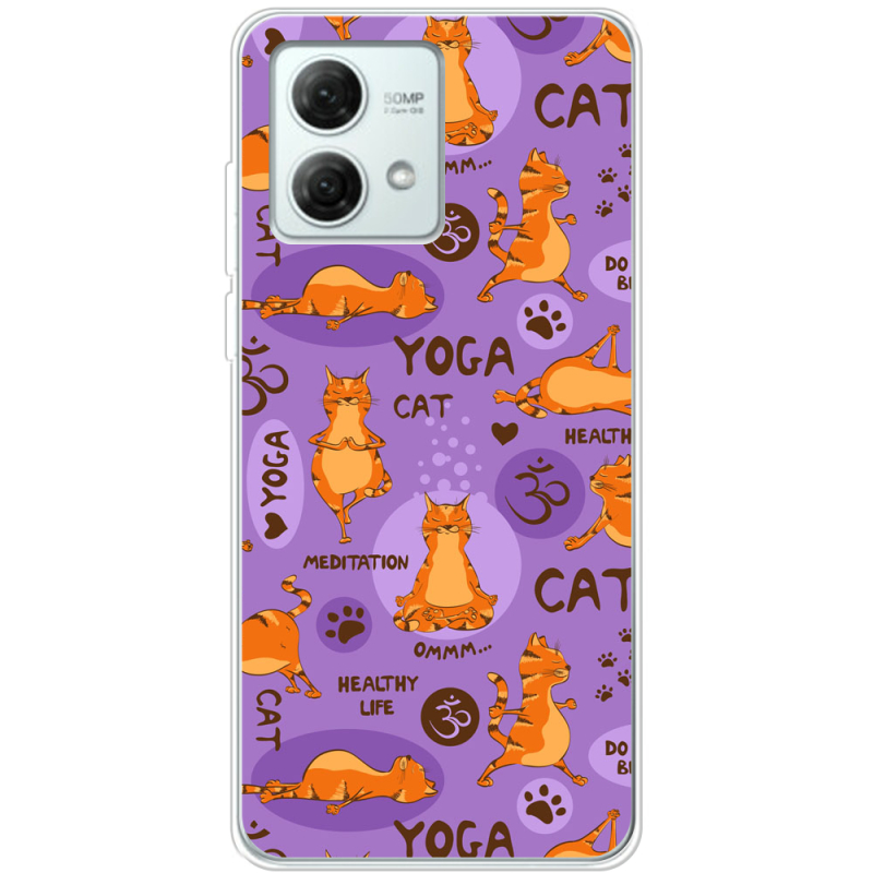 Чехол BoxFace Motorola G84 Yoga Cat