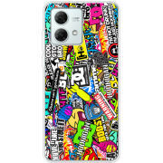 Чехол BoxFace Motorola G84 Multicolored Inscriptions