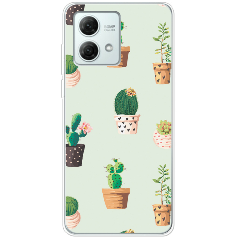 Чехол BoxFace Motorola G84 L-green Cacti