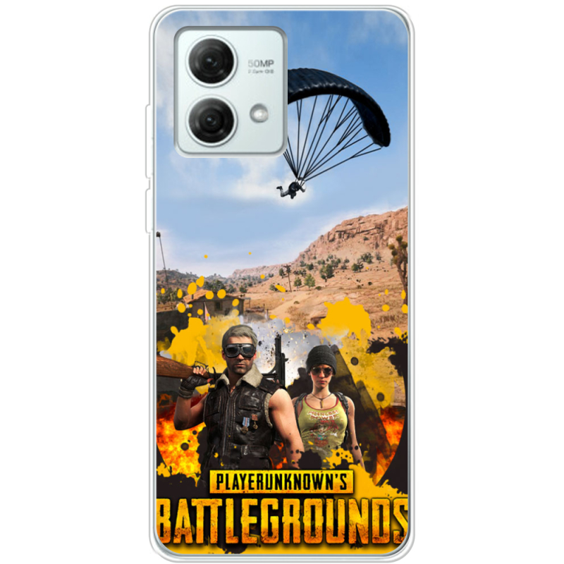 Чехол BoxFace Motorola G84 Pubg parachute