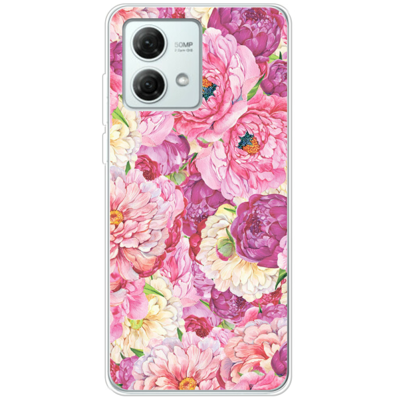 Чехол BoxFace Motorola G84 Pink Peonies