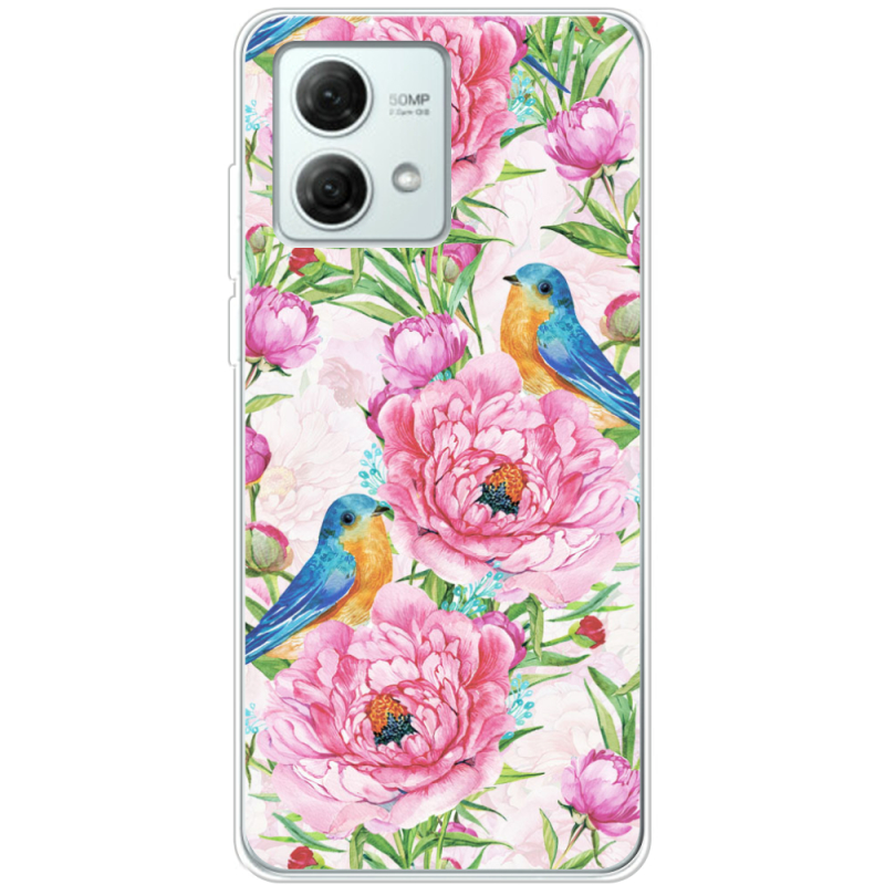 Чехол BoxFace Motorola G84 Birds and Flowers