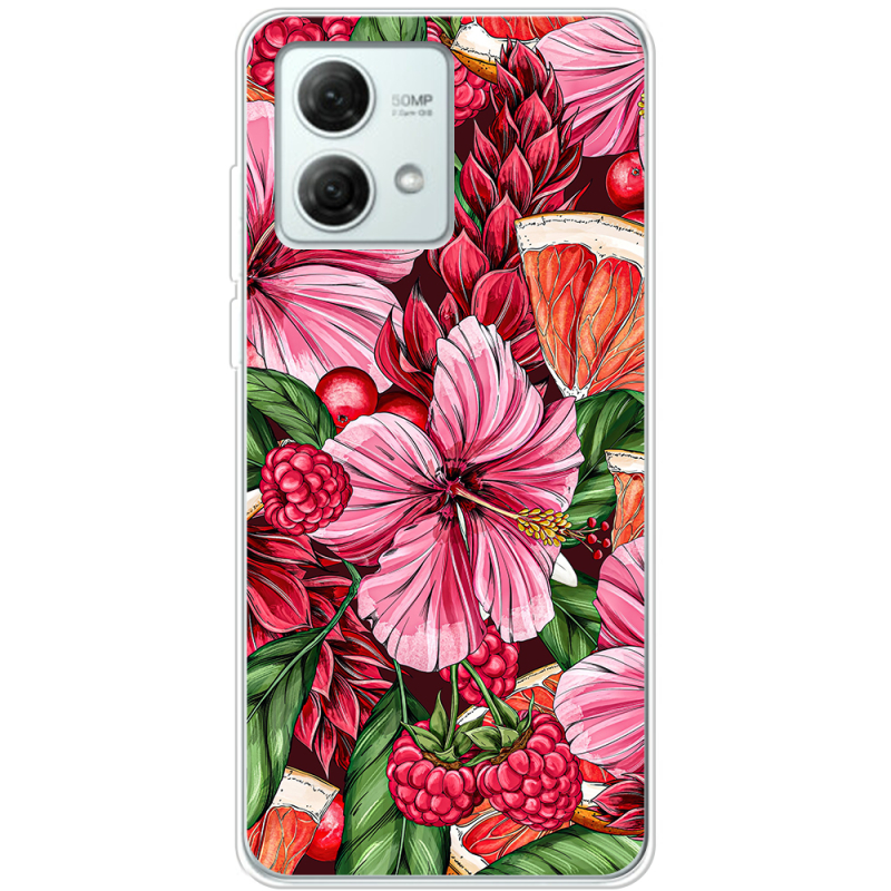 Чехол BoxFace Motorola G84 Tropical Flowers