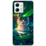 Чехол BoxFace Motorola G84 White Tiger Cub