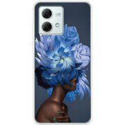 Чехол BoxFace Motorola G84 Exquisite Blue Flowers