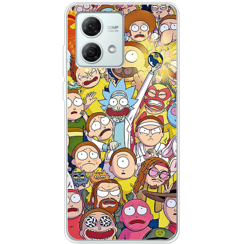 Чехол BoxFace Motorola G84 Rick and Morty