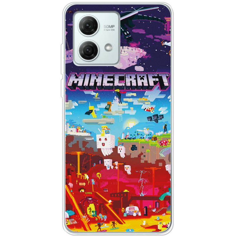 Чехол BoxFace Motorola G84 Minecraft World Beyond