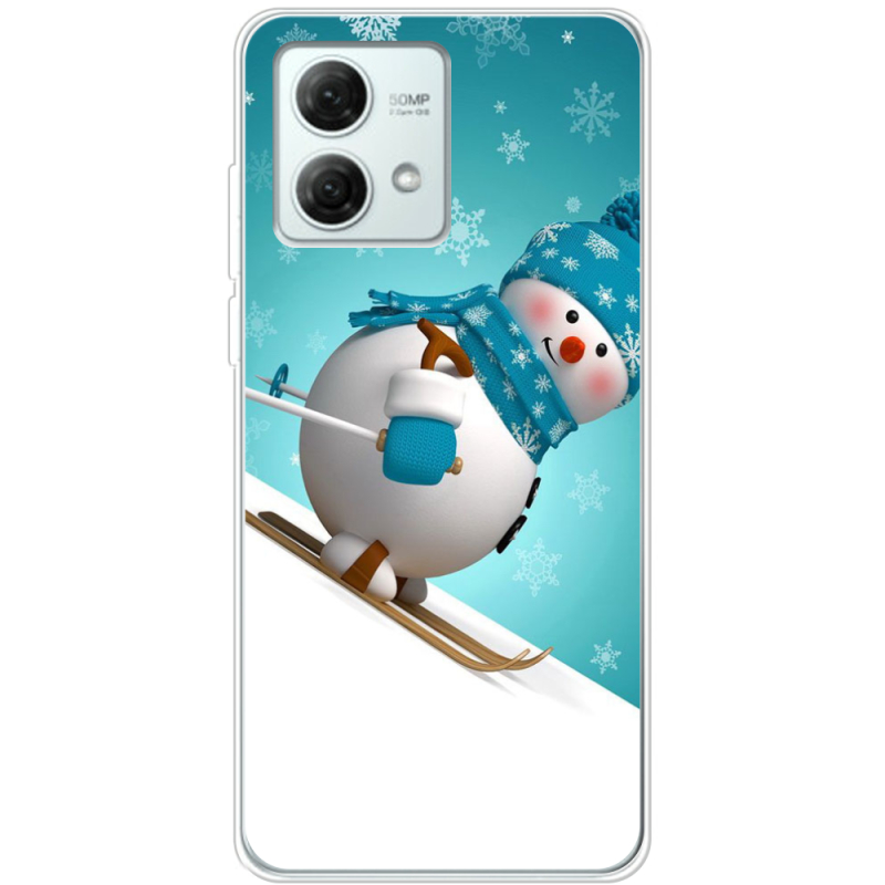 Чехол BoxFace Motorola G84 Skier Snowman