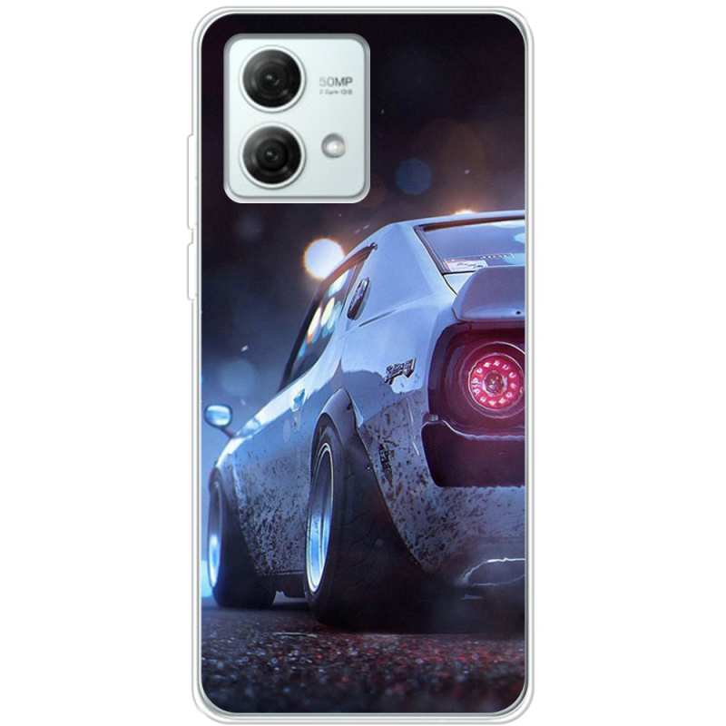 Чехол BoxFace Motorola G84 Silver Car