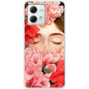 Чехол BoxFace Motorola G84 Girl in Flowers