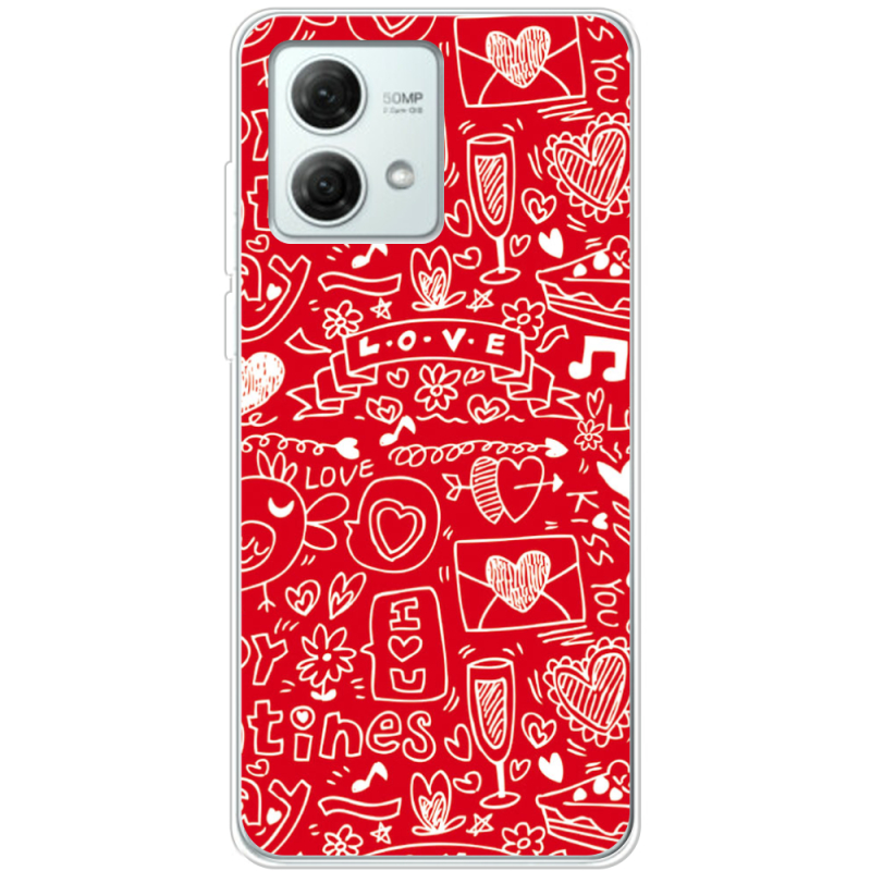 Чехол BoxFace Motorola G84 Happy Valentines